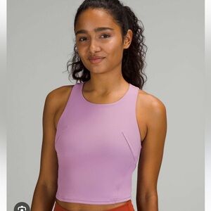 Lululemon Invigorate Cropped Training Tank — Jubilee / Lilac, Size 4